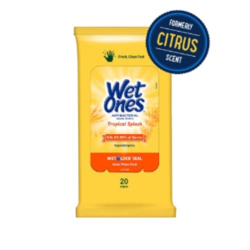 Wet Ones Antibacterial Hand Wipes/Travel Pack