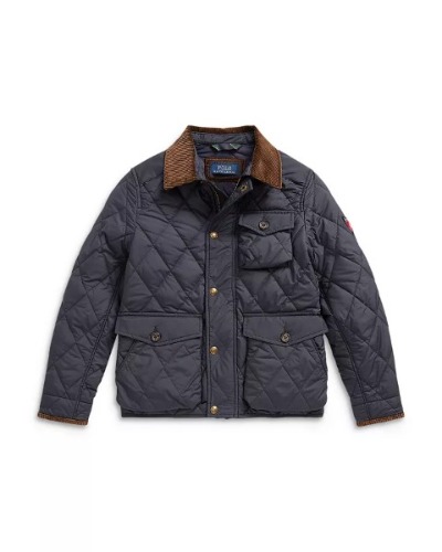 Polo Boys Water-Repellent Quilted Jacket (2T-7)