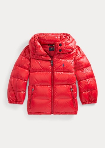 Polo Boys Water-Repellent Glossed Down Jacket (2T-7)