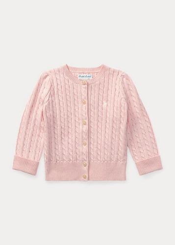 Polo Baby Girl Cable-Knit Cotton Cardigan (3M-24M)