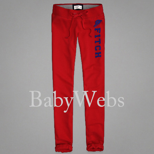 Abercrombie A&amp;F Skinny Banded Sweatpants/Red (Woman)