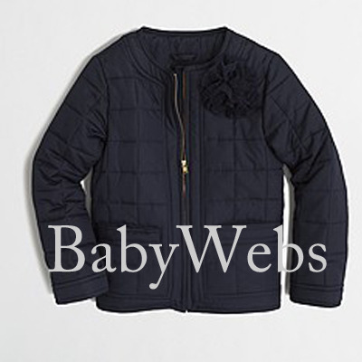 J.Crew Quilted puffer jacket/Navy (Girls)