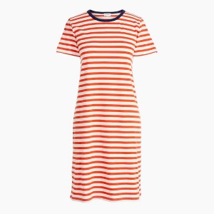 J.Crew Women&#039;s Striped Short-Sleeve T-Shirt Dress (XXS-XXL)