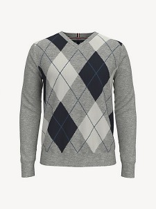 Tommy Hilfiger Men&#039;s Essential Argyle Sweater (XS-XXL)