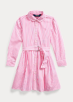 Polo Girls Striped Cotton Shirtdress (2T-6X)