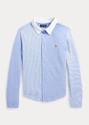 Polo Boys Knit Cotton Oxford Fun Shirt (S-XL)