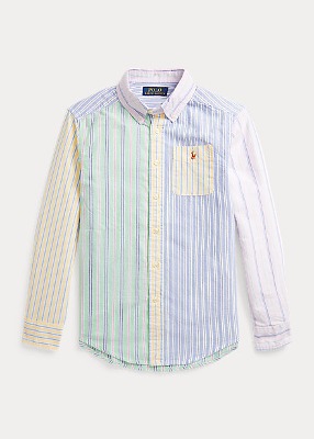 Polo Boys Striped Cotton Oxford Fun Shirt (S-XL)