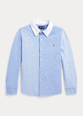 Polo Boys Knit Cotton Oxford Fun Shirt (2T-7)