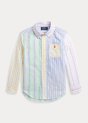 Polo Boys Striped Cotton Oxford Fun Shirt (2T-7)