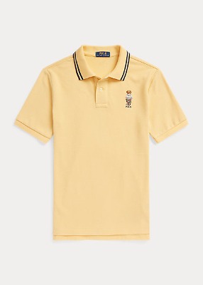 Polo Boys Polo Bear Cotton Mesh Polo Shirt (S-XL)