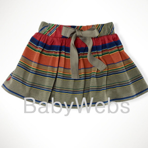 Striped Knit Skirt/Monterey Green Multi (Girls 3T-6X)
