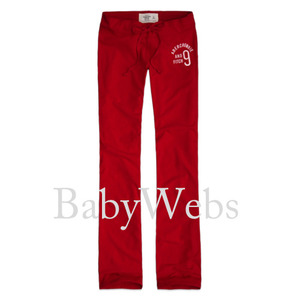 Abercrombie A&amp;F Lounge sweatpants/Red (Woman)