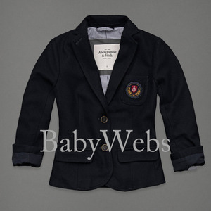 Abercrombie A&amp;F Classic prep school wool jacket /Navy (Woman)