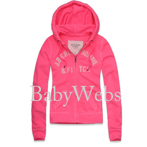 Abercrombie &amp; Fitch Stephanie Full-Zip Hoodie/Neon Pink (Woman)