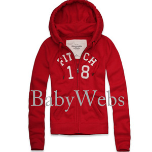Abercrombie &amp; Fitch Theresa Full-Zip Hoodie/Red (Woman)