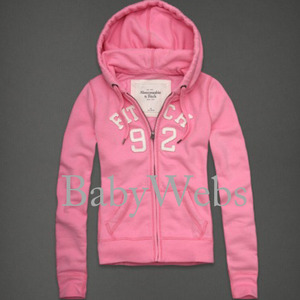 Abercrombie &amp; Fitch Theresa Full-Zip Hoodie/Light Pink (Woman)