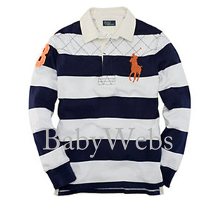 Big Pony Rugby Shirt/French Navy Multi (Boys 8-20)