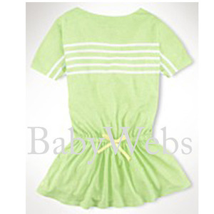Engineer-Striped Dress/Marathon Green Multi (Girls 2T-6X)