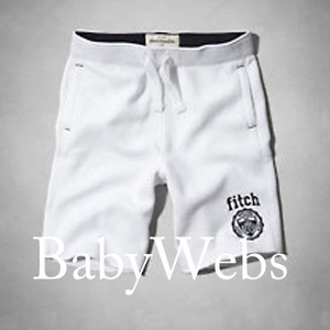 Abercrombie Kids Athletic Shorts/White(Boys)