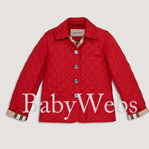 Burberry kids Westbury quilted jacket/Military red(Girls 7-14)-한국배송