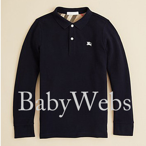 Burberry kids Pique Polo Shirt/True Navy(Boys 7-14)