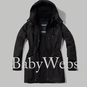 Abercrombie &amp; Fitch All-Season Weather Warrior Parka/Black (Woman)