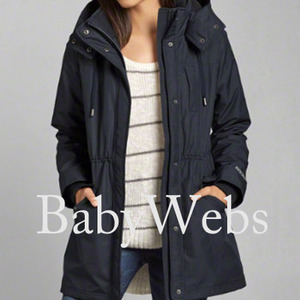 Abercrombie &amp; Fitch All-Season Weather Warrior Parka/Navy (Woman)