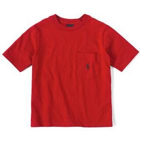 Solid Pocket Tee/Red(Boys 2T-M)