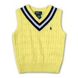 The Iconic Cotton Cable-Knit Vest/Yellow (Boys 2T-7)