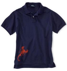 Scorpion Polo Shirt/Graphic Royal(Boys 3T-S)