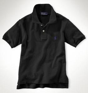 Classic Mesh Polo Shirt/Polo Black(Boys 2T-7)
