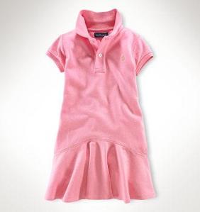 Annora Polo Dress/Florida Pink (Girls 2T-6X)