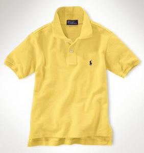 Classic Mesh Polo Shirt/Holiday Yellow (Boys 2T-7)