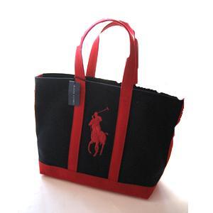 Big Pony Large Player Tote/Navy &amp; red pony (Woman)