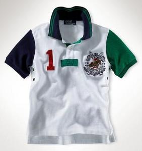 Color-Blocked Mallet Polo Shirt/White (Boys 2T-M)