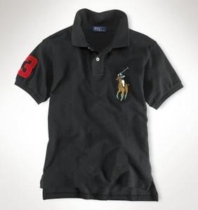 Big Pony Mesh Polo Shirt/Polo Black (Boys 2T-XL)