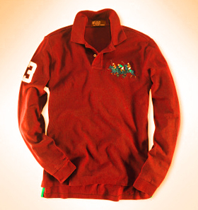 Long Sleeved Match Polo Shirt/RL 2000 Red (Boys 4T-XL)