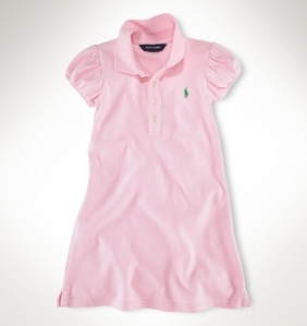 A-Line Rachel Polo Dress/Carmel Pink (Girls 2T-6X)