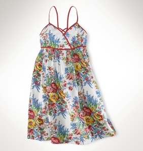 Holleen Floral Dress/Baxter Cream Multi (Girls 7-16)