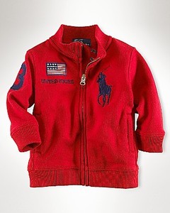 Fleece Flag Track Jacket/RL2000 Red_USA (INFANT BOYS)