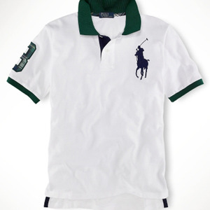 Big Pony Tartan-Trim Polo Shirt/Classic Oxford White (Boys 2T-XL)