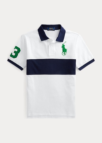Polo Boys Big Pony Cotton Mesh Polo Shirt (S-XL)