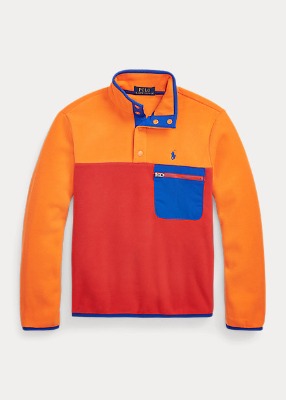 Polo Boys Color-Blocked Fleece Pullover (S-XL)