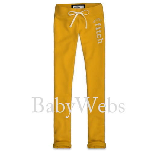 Abercrombie Kids Skinny Sweatpants/Yellow (Girls)