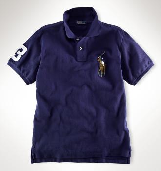 Big Pony Mesh Polo Shirt/Newport Navy (Boys 2T-XL)