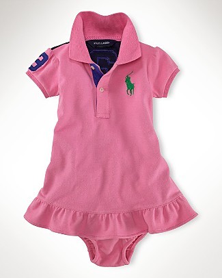 Short Sleeve Clarabelle Dress/Laguna Pink (INFANT GIRLS)