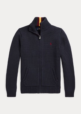 Polo Boys Cotton Full-Zip Sweater (S-XL)
