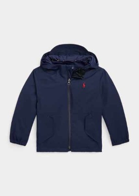 Polo Boys/Girls P-Layer 1 Water-Repellent Hooded Jacket (2T-7)