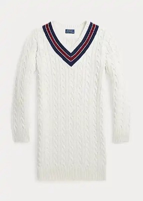 Polo Girls Cotton-Blend Cricket Sweater Dress (S-XL)