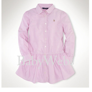 Oxford Shirtdress/Pink (Girls 7-16)